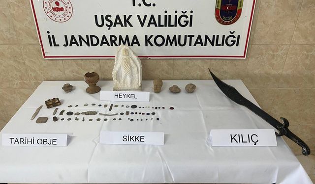 Bu tarihi Eserler Uşak Ortaköy’deki bir evden çıktı