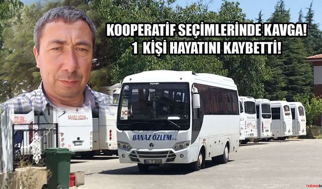 Banaz Özlem Tur Taşıyıcılar Kooperatifi seçimi sonrası kavga çıktı.  Fenalaşan bir kişi  hastanede yaşamını yitirdi