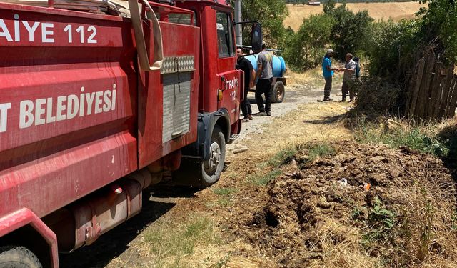 Gediz Göynükören Köyünde Ev yangını