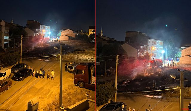 Sigara izmariti yangın çıkardı
