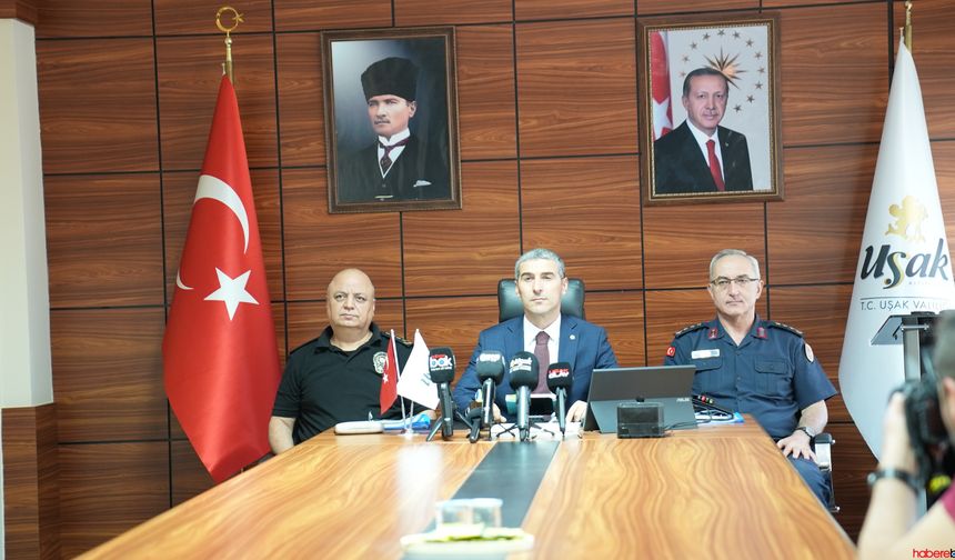 Uşak Valisi Aktaş Kurban Bayramı için alınan önlemleri açıkladı