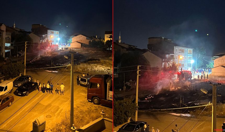 Sigara izmariti yangın çıkardı