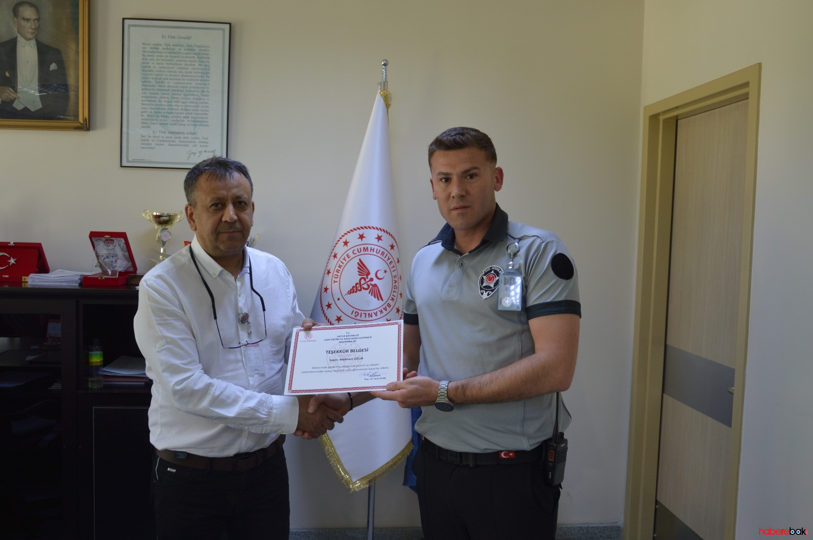 Kandemiri Ve Güvenlik Görevlilerini Makamında Ağırladı 6